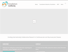 Tablet Screenshot of fondationleducq.org